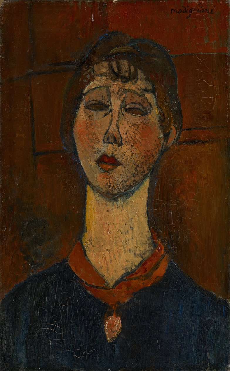 Portræt af Madame Dorival, ca.1916 af Amedeo Modigliani