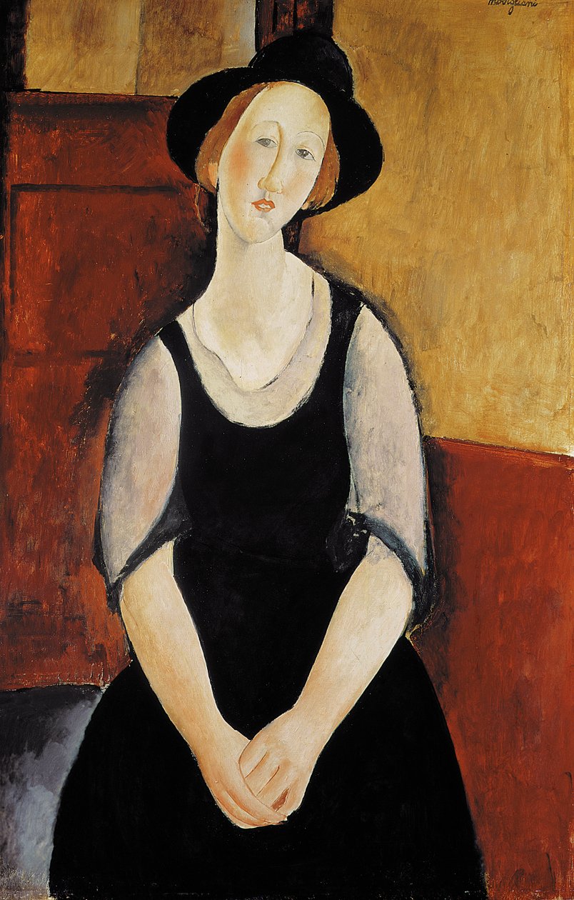 Portræt af Thora Klinckowstrøm af Amedeo Modigliani