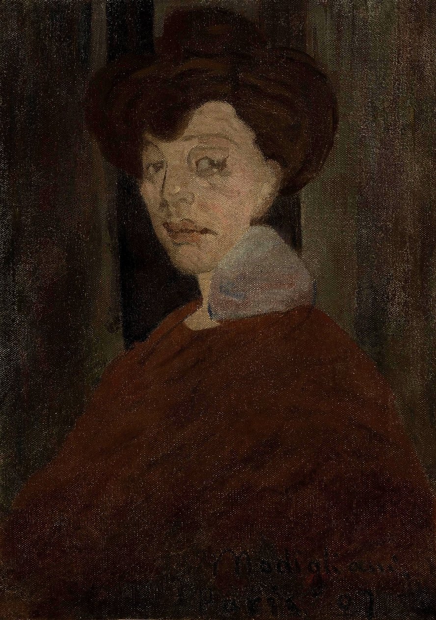 Portræt af en kvinde af Amedeo Modigliani