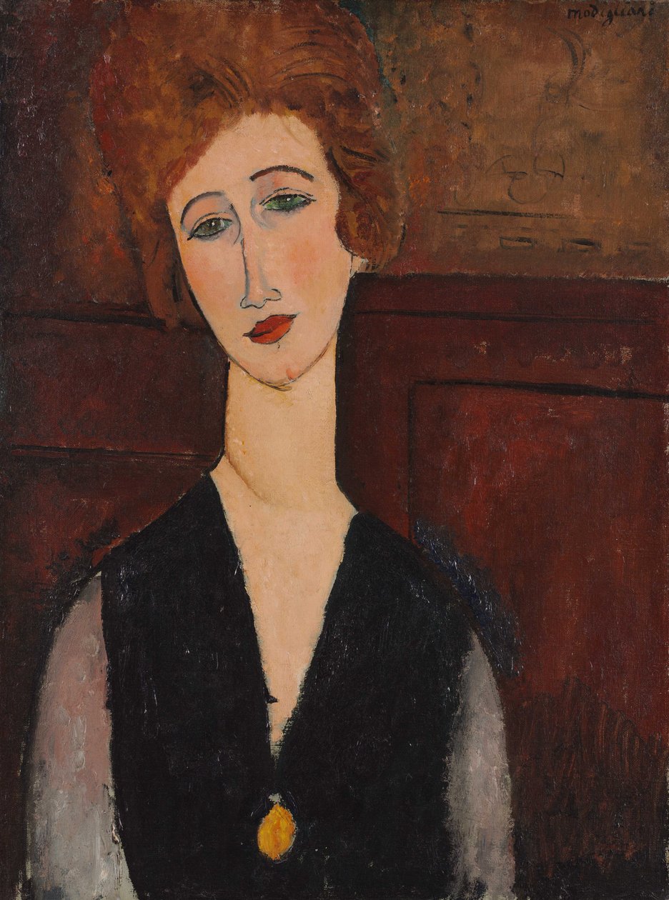 Portræt af en kvinde, ca. 1917-18 af Amedeo Modigliani
