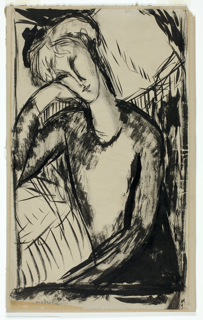 Portræt af en ung kvinde af Amedeo Modigliani