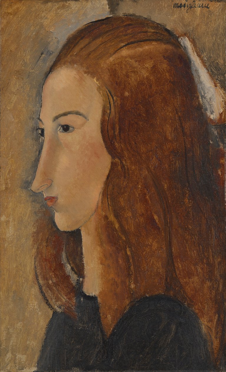 Portræt af en ung kvinde af Amedeo Modigliani