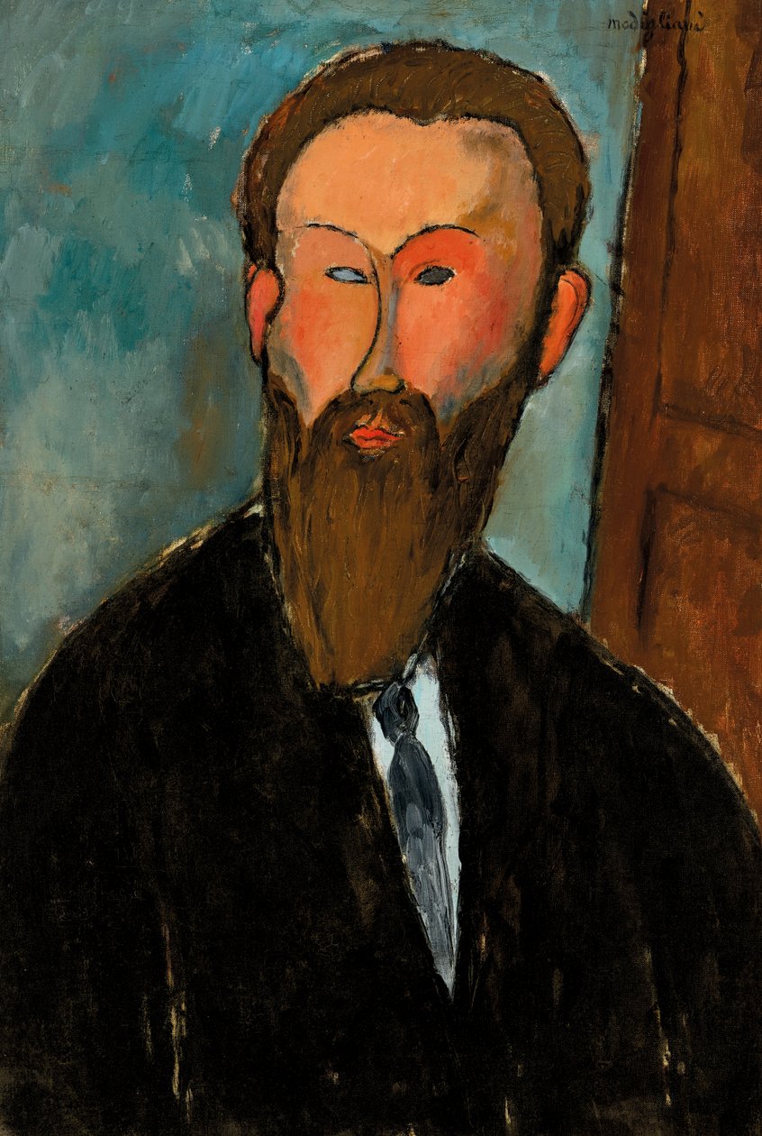 Portræt af fotografen Dilewski, 1916 af Amedeo Modigliani