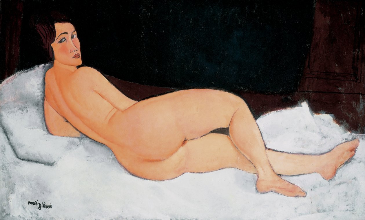 Hviler nøgen af Amedeo Modigliani