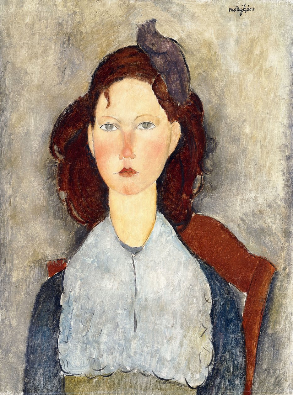 Siddende pige, 1918 af Amedeo Modigliani