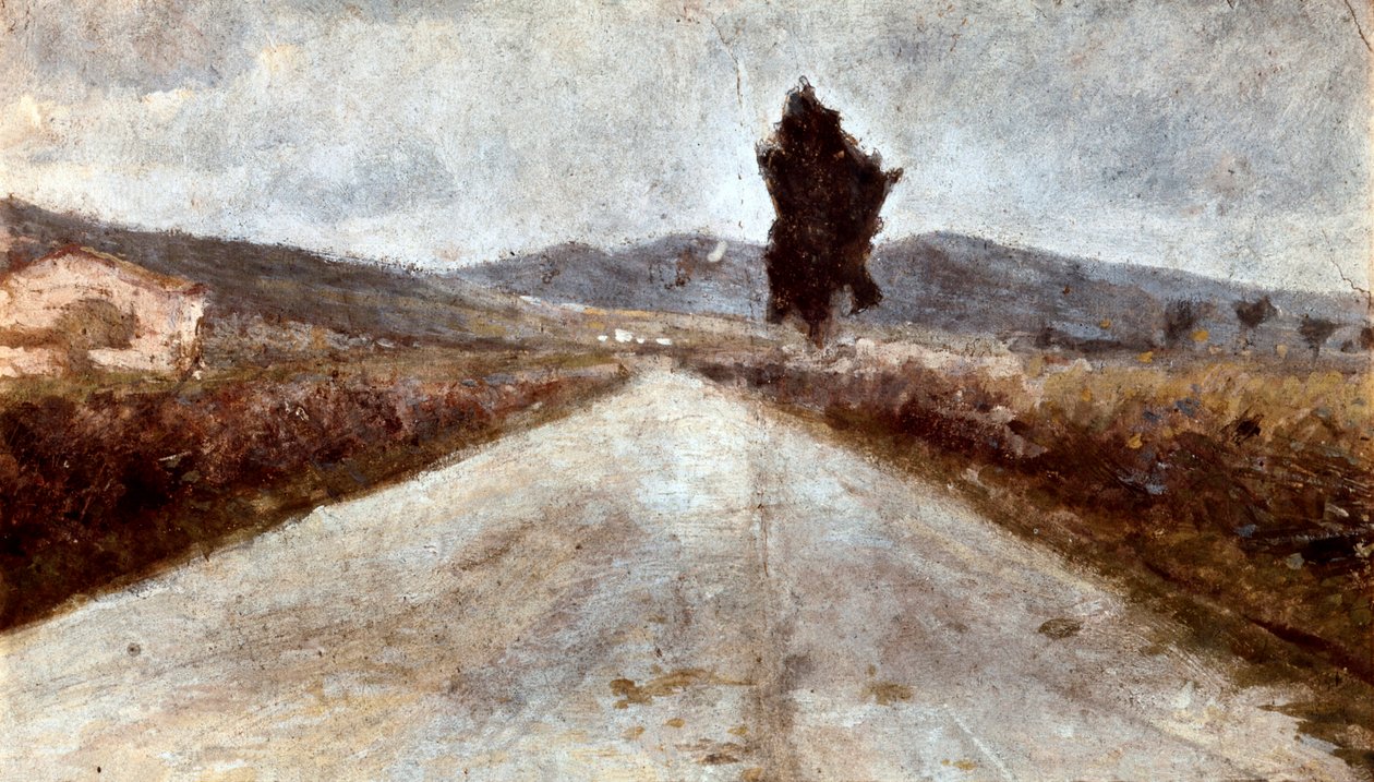 Den toscanske vej. Maleri af Amedeo Modigliani (1884-1920) af Amedeo Modigliani