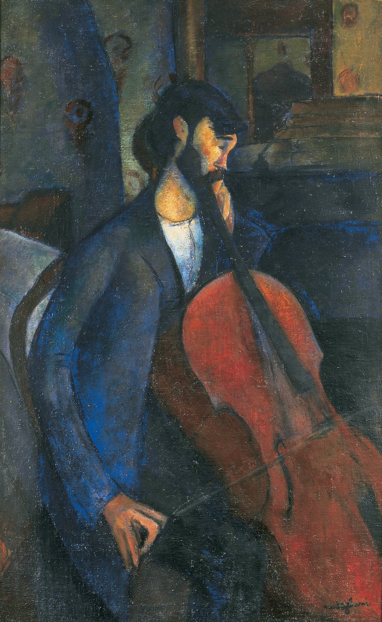 violoncellisten af Amedeo Modigliani