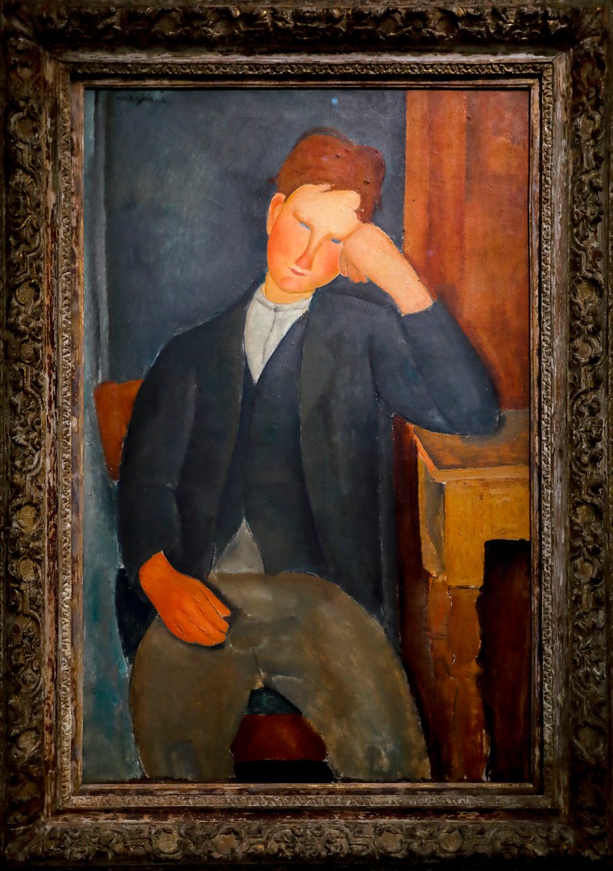 Den unge lærling, ca. 1918-19 (olie på lærred) af Amedeo Modigliani