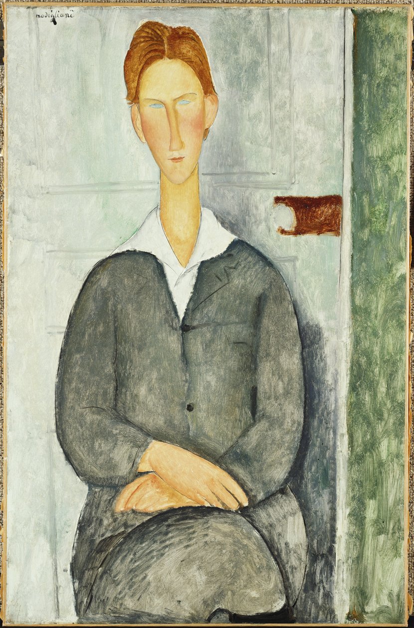 Ung mand med rødt hår, 1919 af Amedeo Modigliani