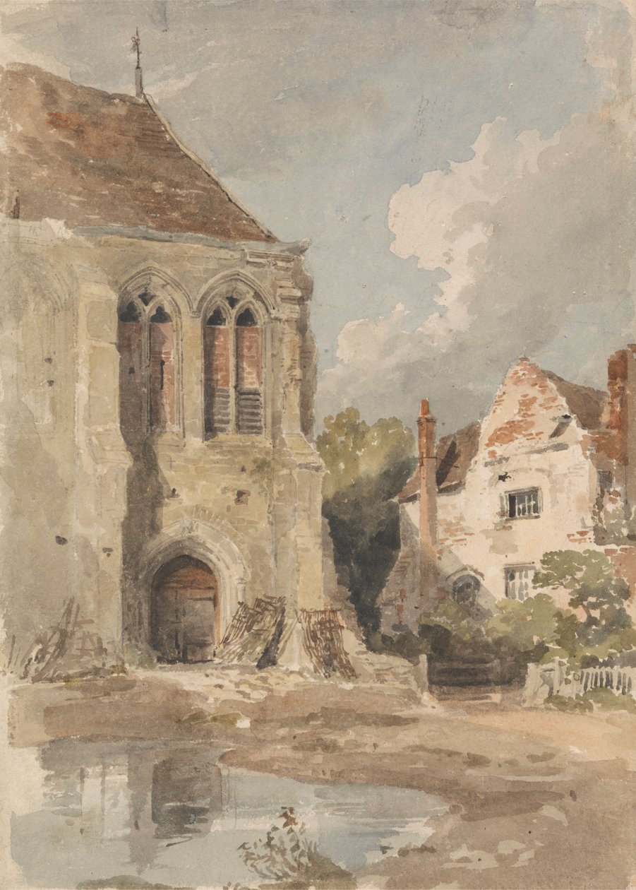 Gammel Kirke og Hus af Amelia Long