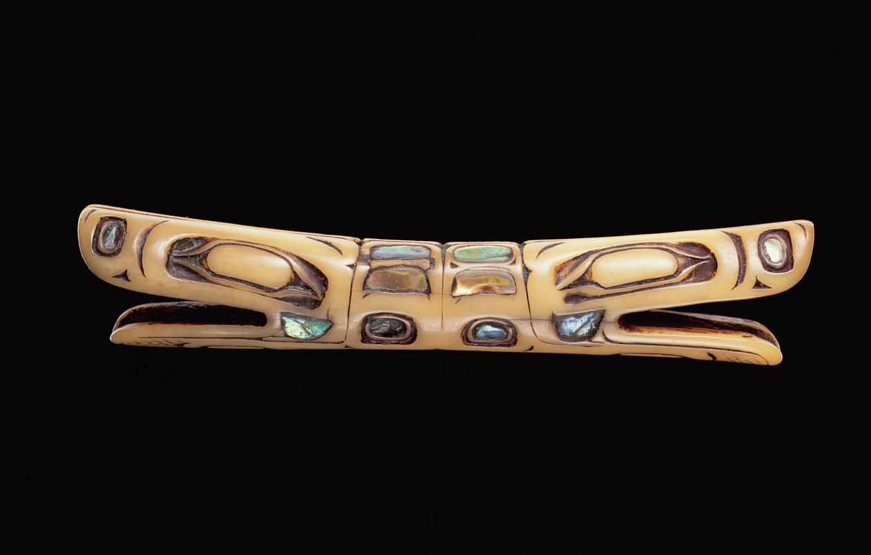 Native American Ornament (ben og perlemor) af American