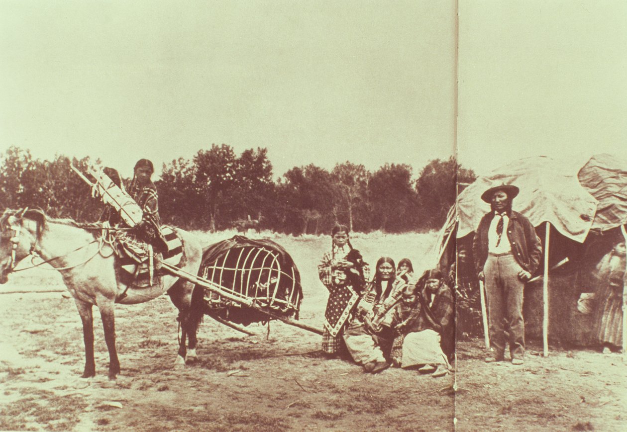 Cheyenne-indianere på vej, 1878 af American Photographer