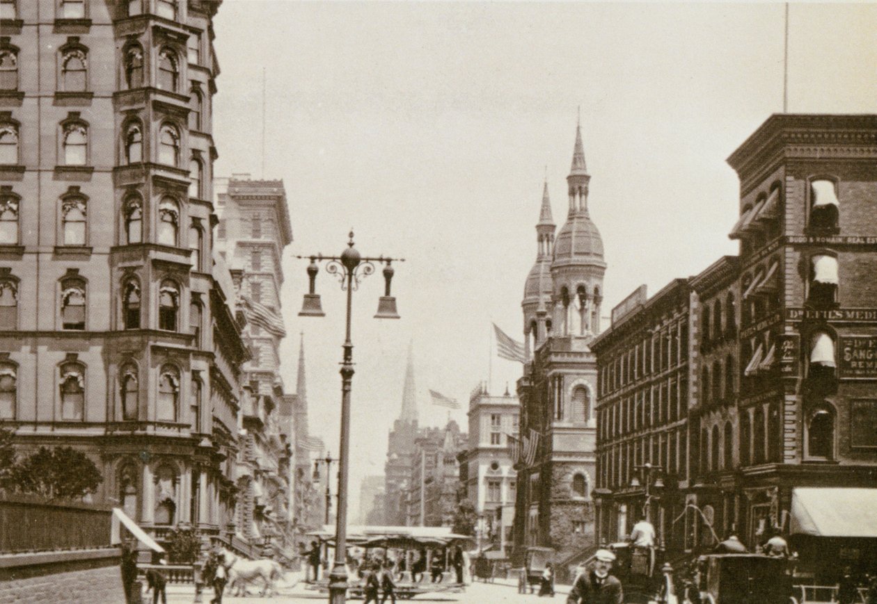 Hjørnet af 5th Ave. og 42nd St., New York City, 1898 af American Photographer