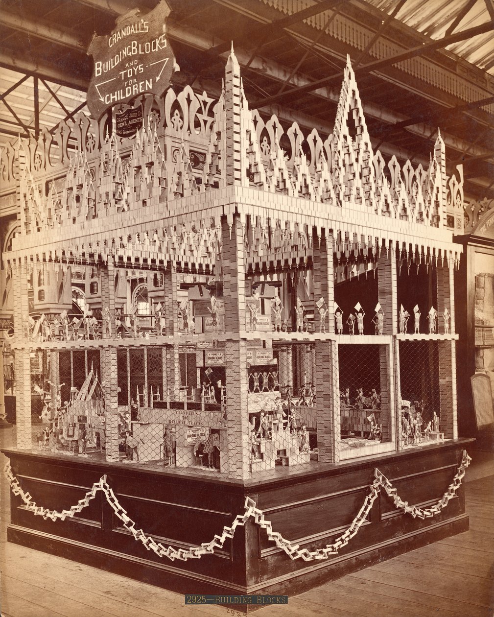 Crandalls Building Blocks udstillet på Centennial Exposition, 1876 af American Photographer