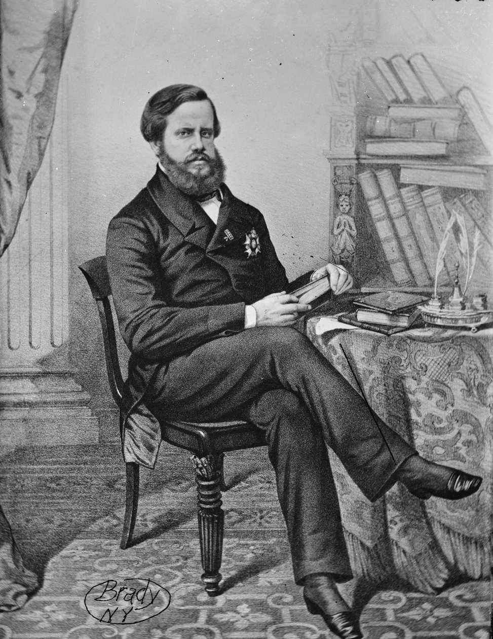 Don Pedro II, kejser af Brasilien, 1855-65 af American Photographer