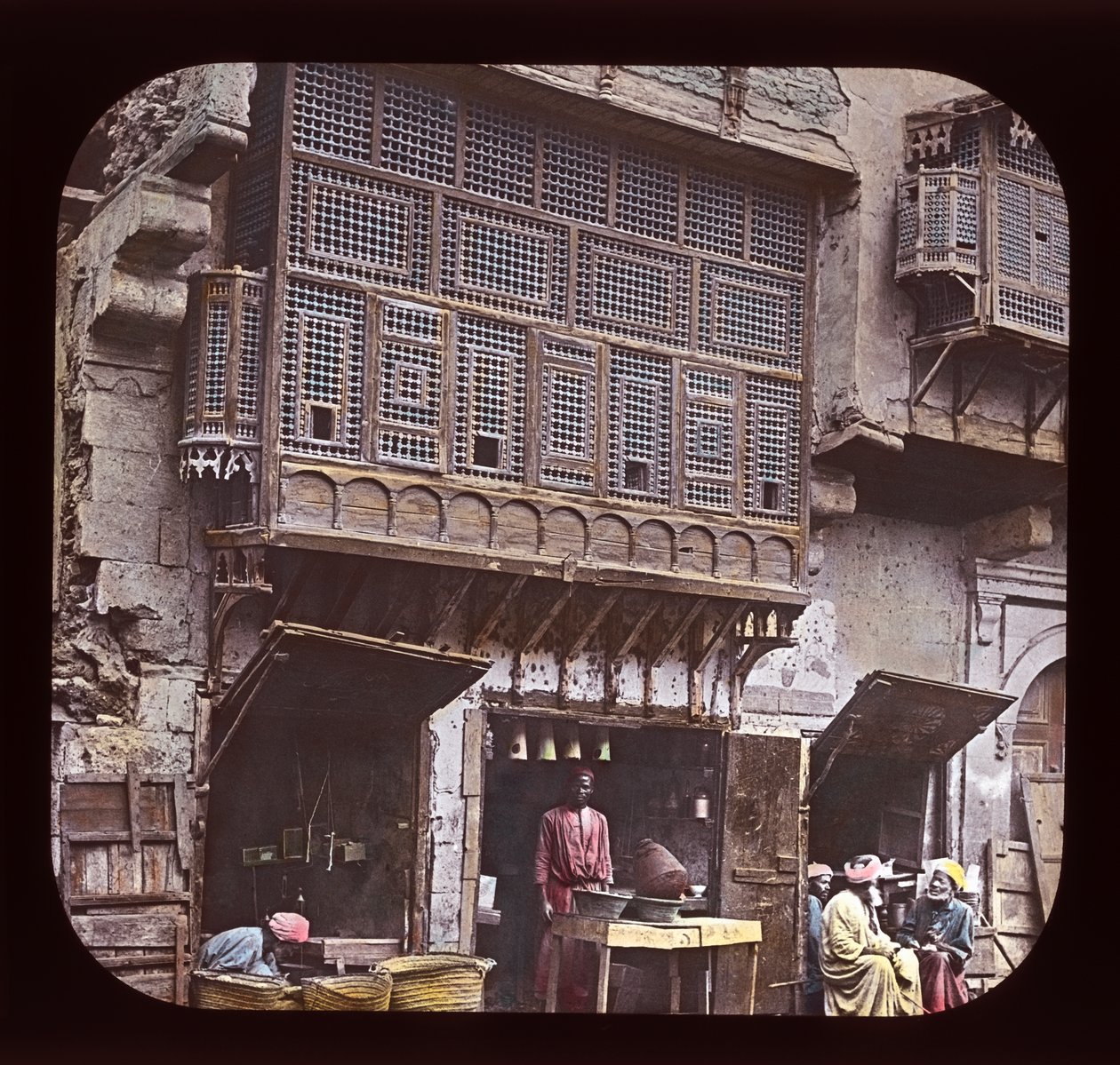 Egypten - arabisk vindue og indfødt basar, Cairo (lanternerutsjebane) af American Photographer