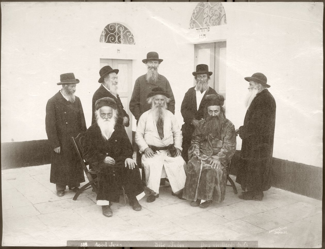Ældre europæiske jøder, ca. 1898-1911 af American Photographer