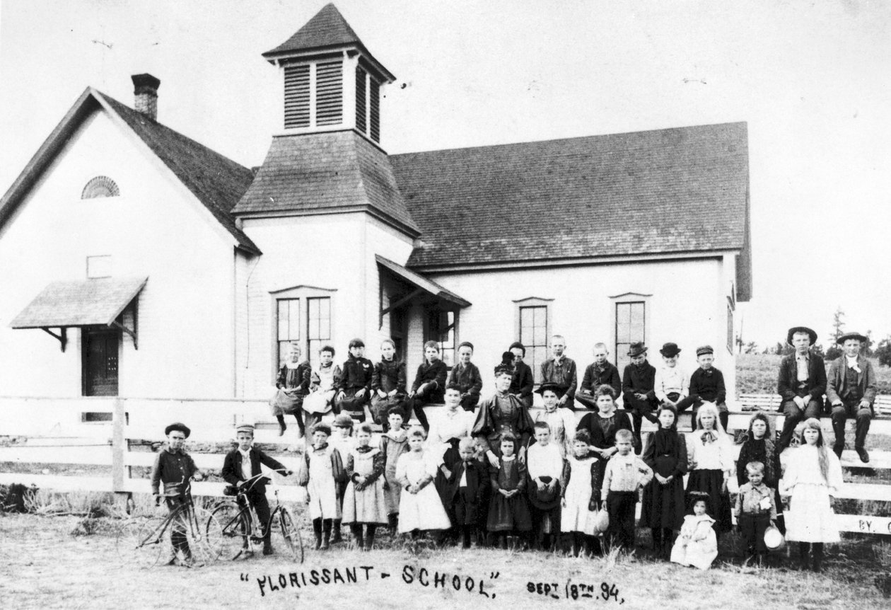 Florissant Skole, 1894 af American Photographer