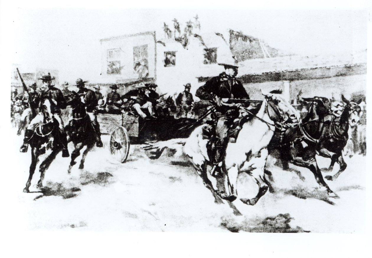 Garret henter Billy the Kid, 1880 af American Photographer