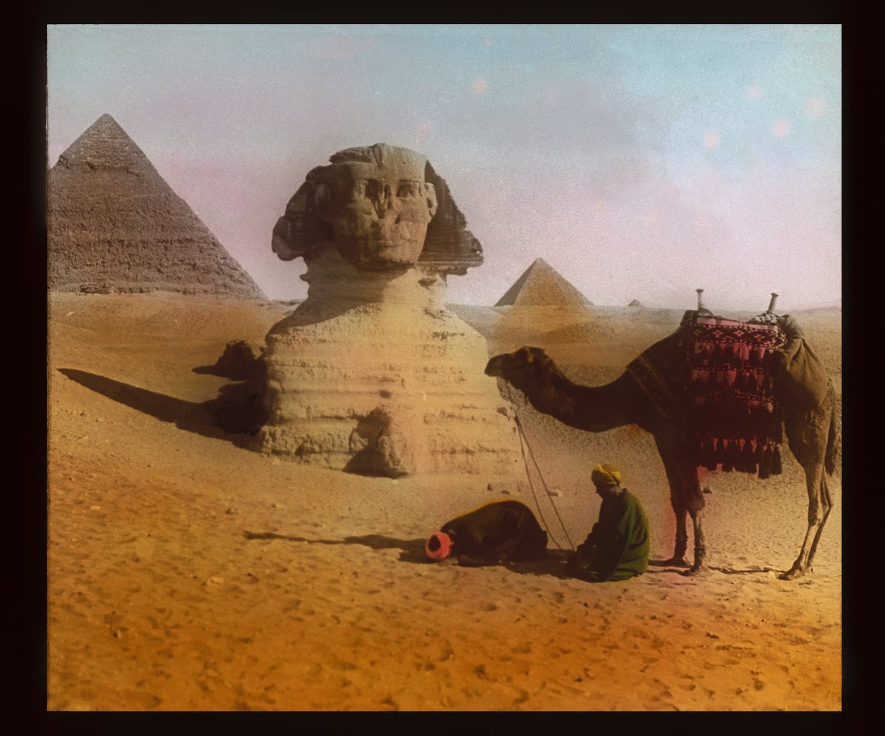 Gizeh - Pyramider og sfinx (lanternerutsjebane) af American Photographer