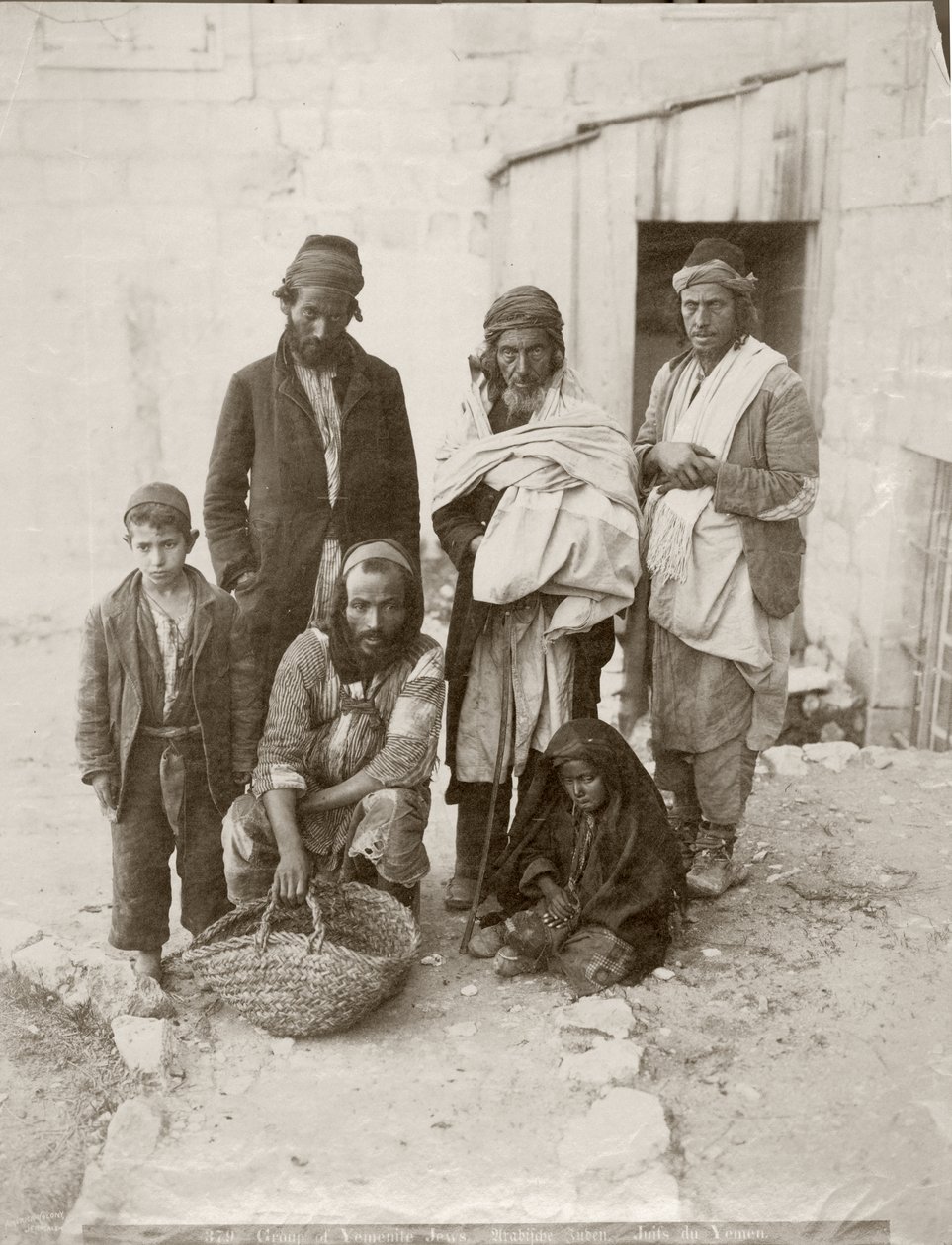 Gruppe af yemenitiske jøder, ca. 1898-1911 af American Photographer