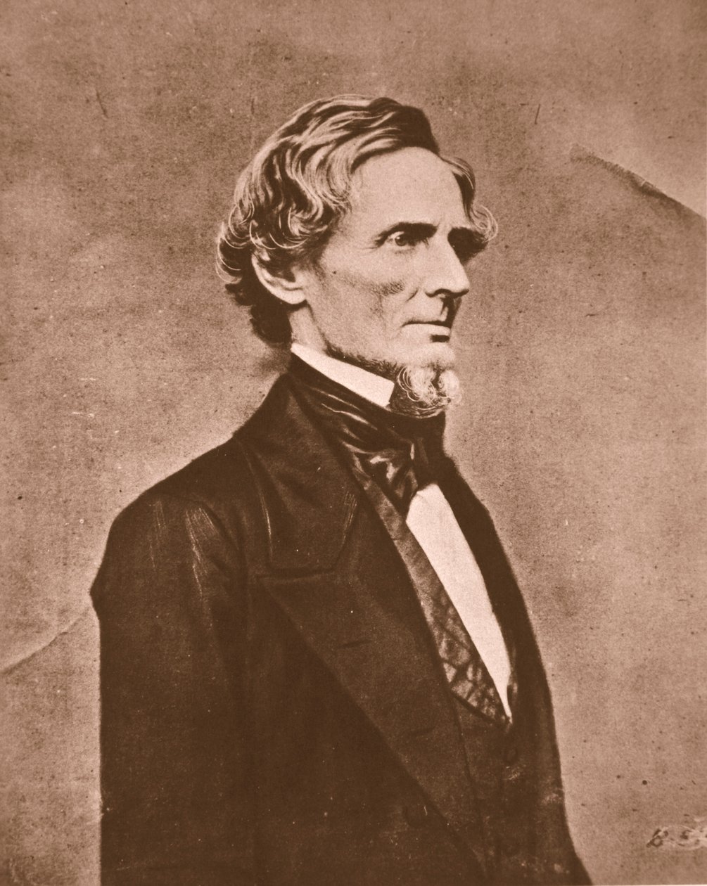 Jefferson Davis (sepia-billede) af American Photographer
