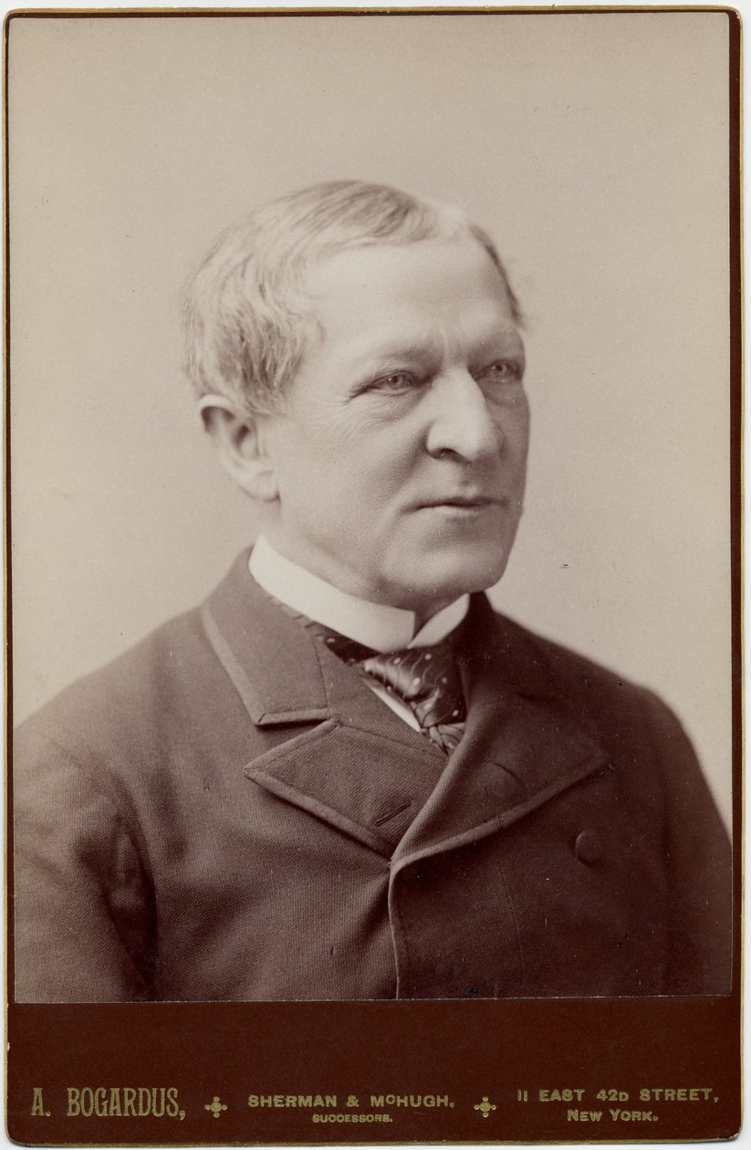 Levi Parsons Morton (1824-1920), 22. vicepræsident i USA; foto af A Bogardus, New York (albumfoto) af American Photographer