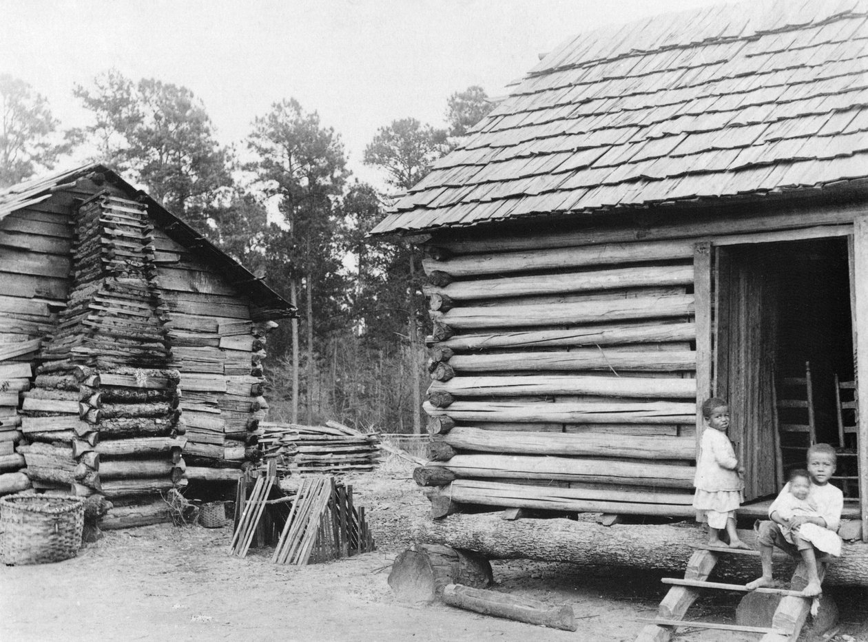 Bjælkehytter i Thomasville, Florida, ca. 1900 af American Photographer