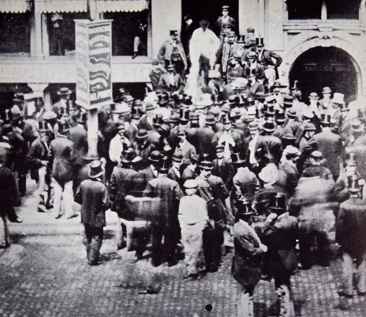 Guldbørsen i New York, 1863 af American Photographer