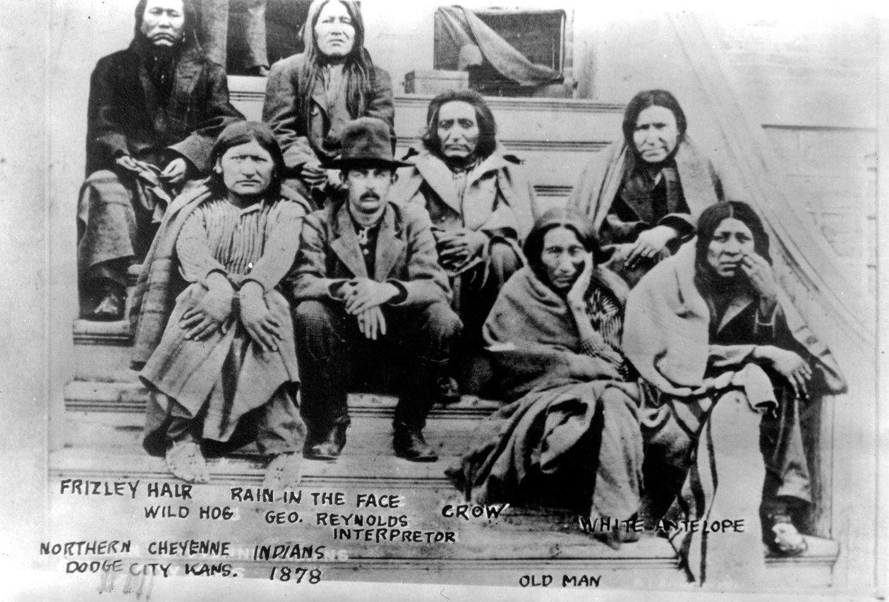 Northern Cheyenne Indians, Dodge City, Kansas, 1878 af American Photographer