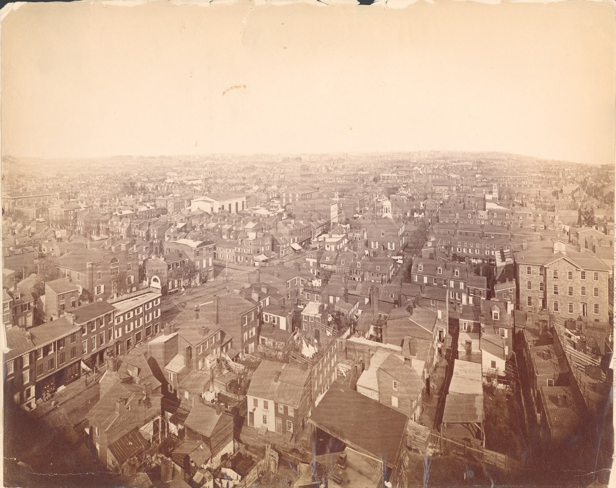 Panorama af Philadelphia fra Sparks skudtårn, Northwest view, 1870 (albumin Print) af American Photographer