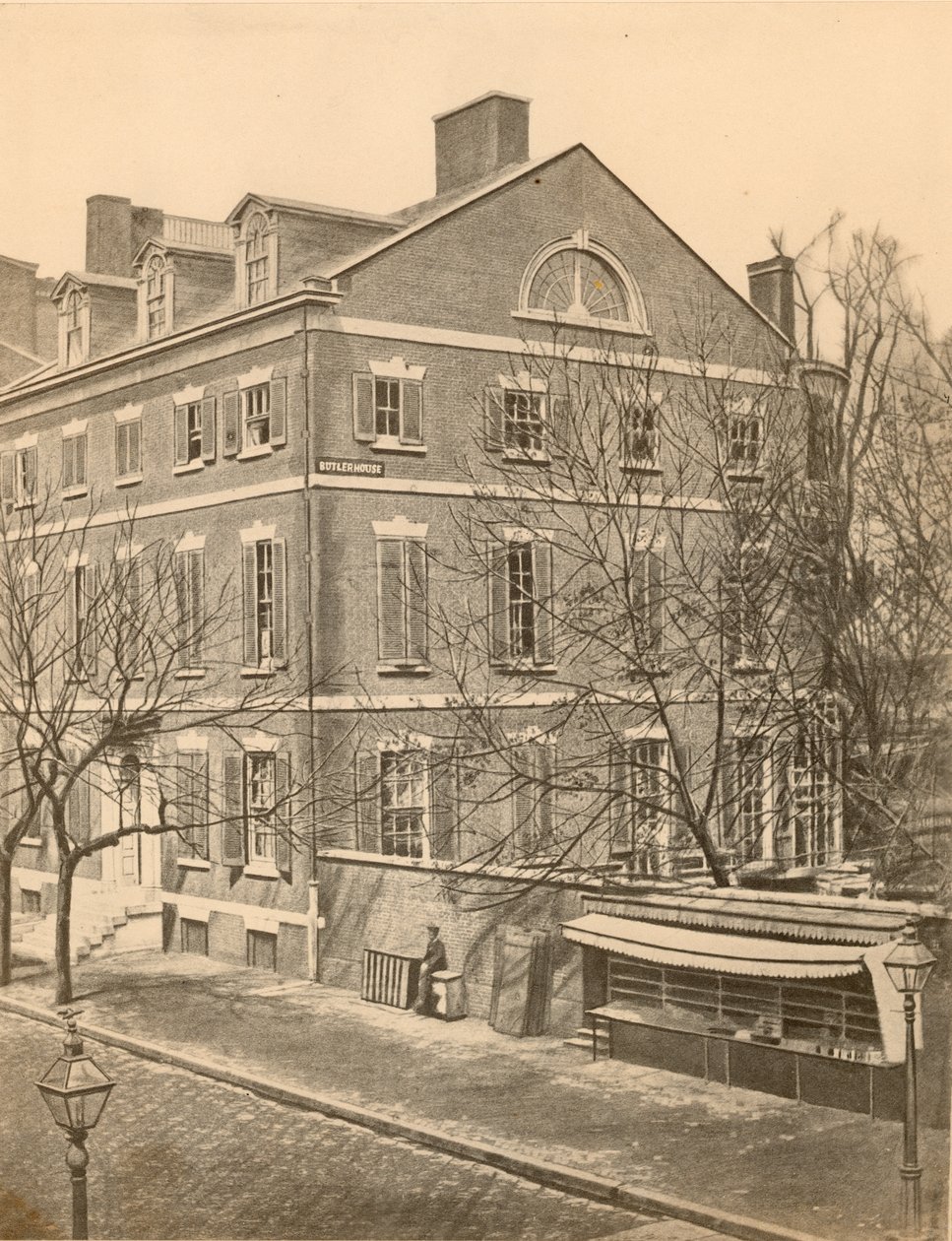 Pierce Butler Mansion, 8th and Chestnut Streets, ca. 1855 af American Photographer
