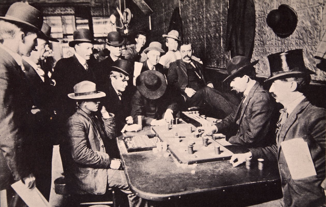 Spiller Faro i Orient Saloon i Bizbee, Arizona, 1903 af American Photographer
