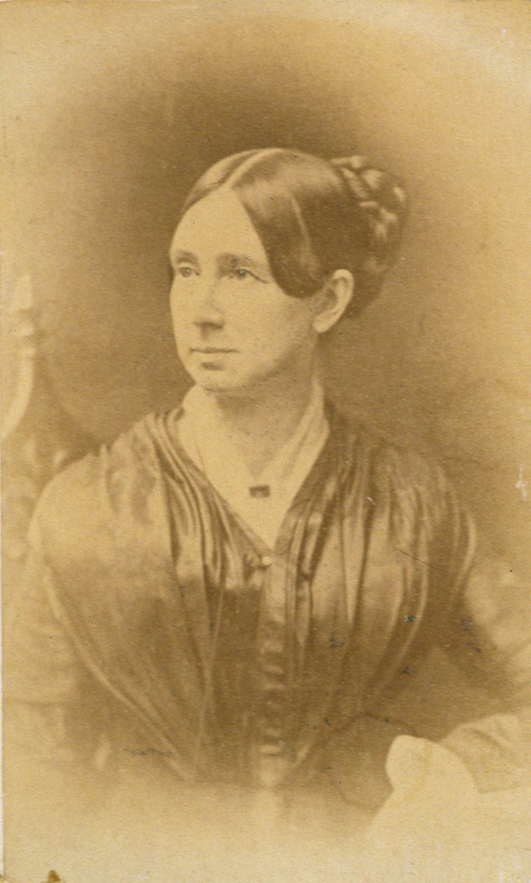 Portræt af Dorothea Dix (1802-87), ca. 1840 (sepiafoto) af American Photographer