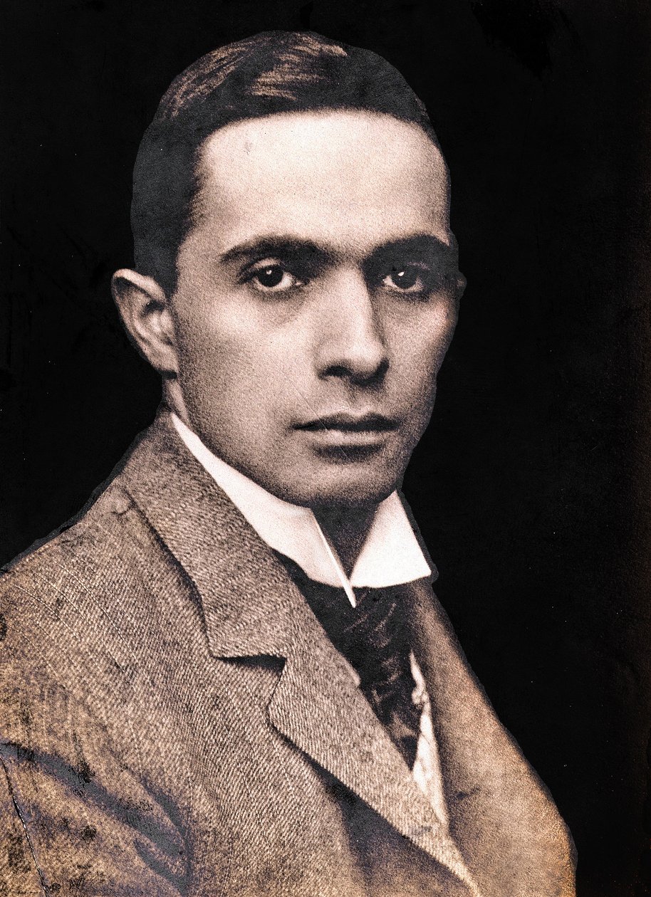 Portræt af Joseph Christian Leyendecker, 1895 (sepia-foto) af American Photographer