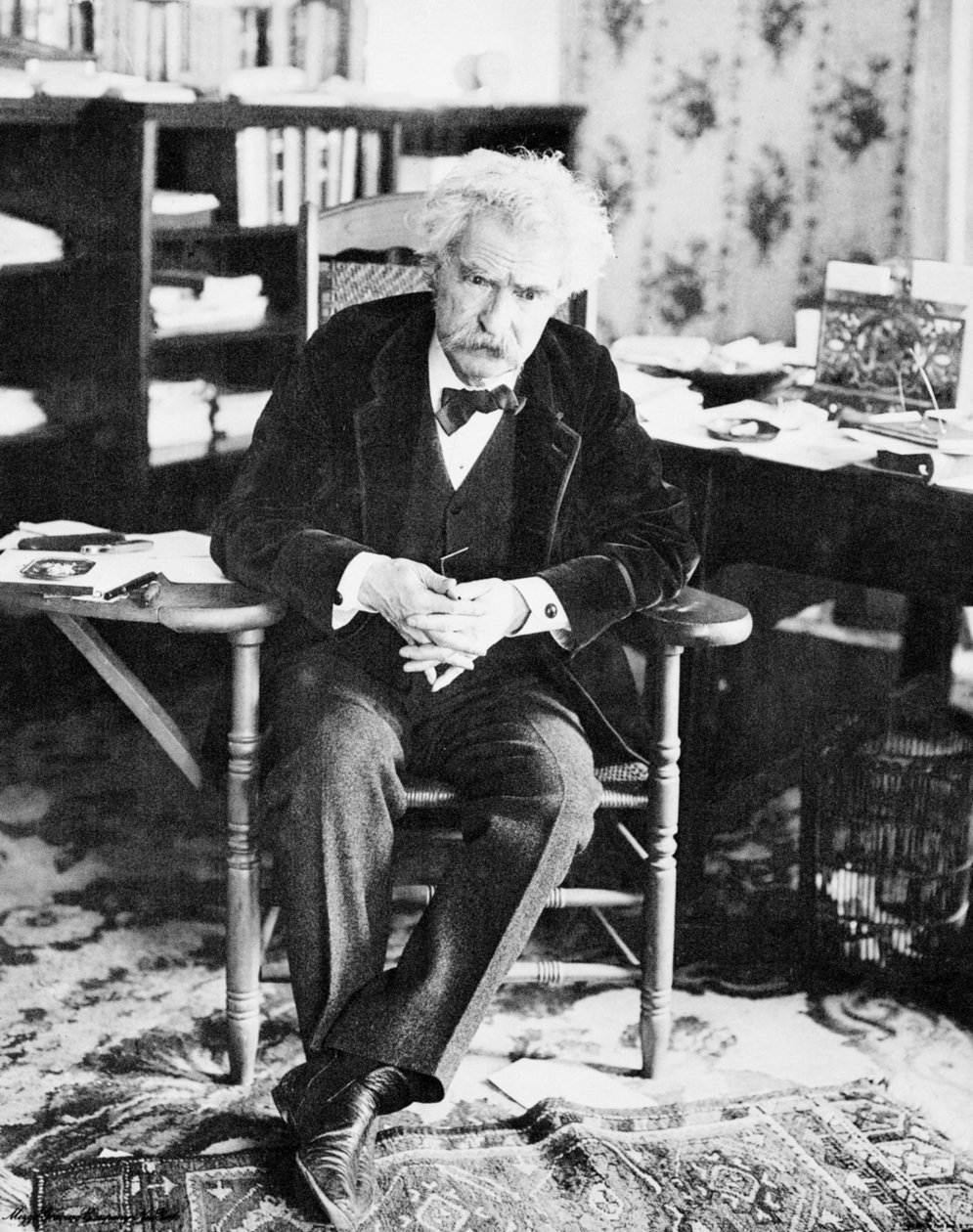 Portræt af Mark Twain (1835-1910) af American Photographer