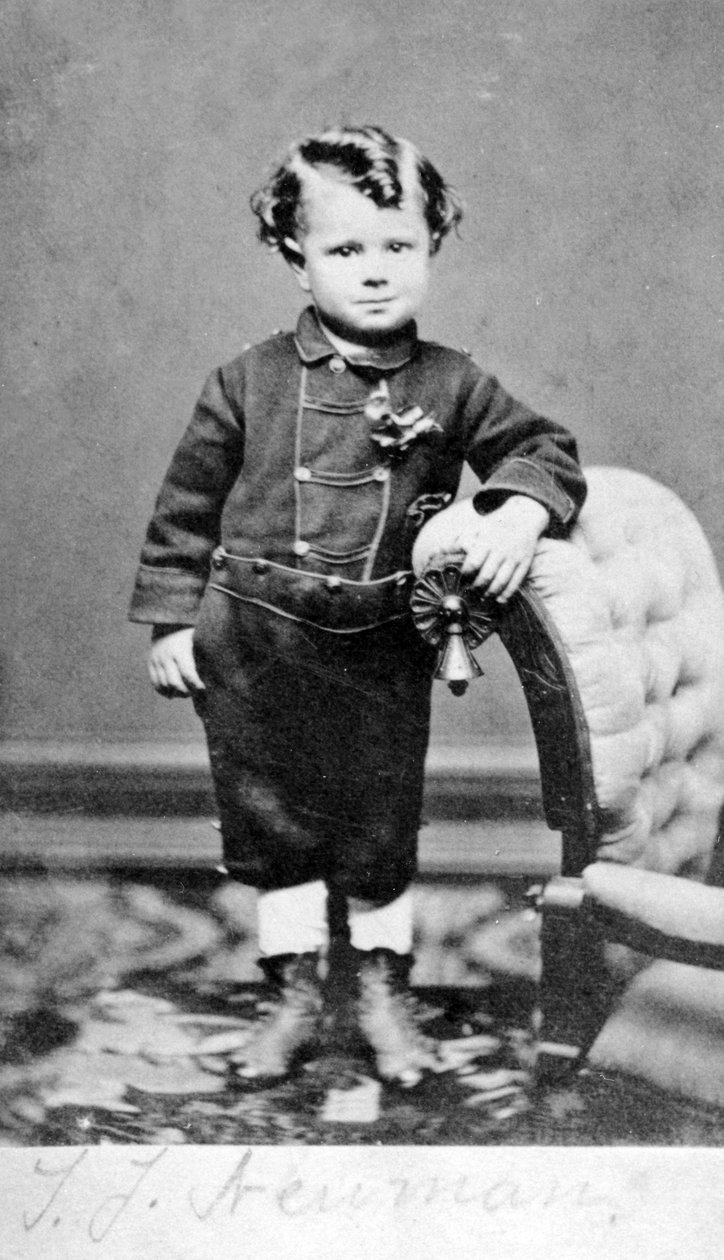 Portræt af en ung dreng, ca. 1860 af American Photographer