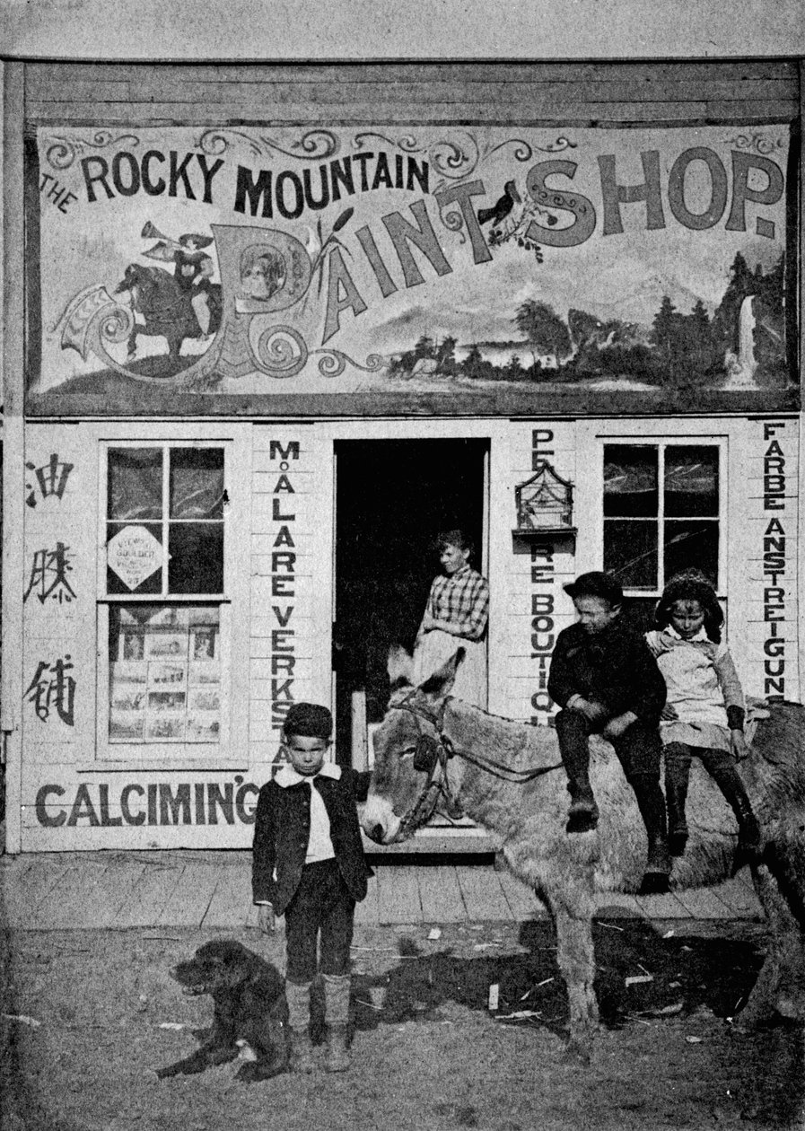 Rocky Mountain Paint Shop, ca. 1880-90 af American Photographer