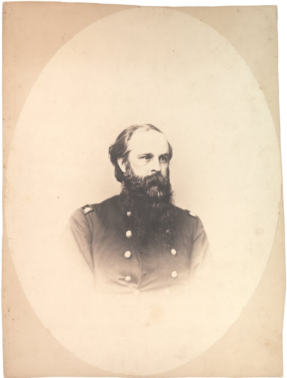 Salttryk af oberst George Sears Greene, 1860 (sepia-foto) af American Photographer