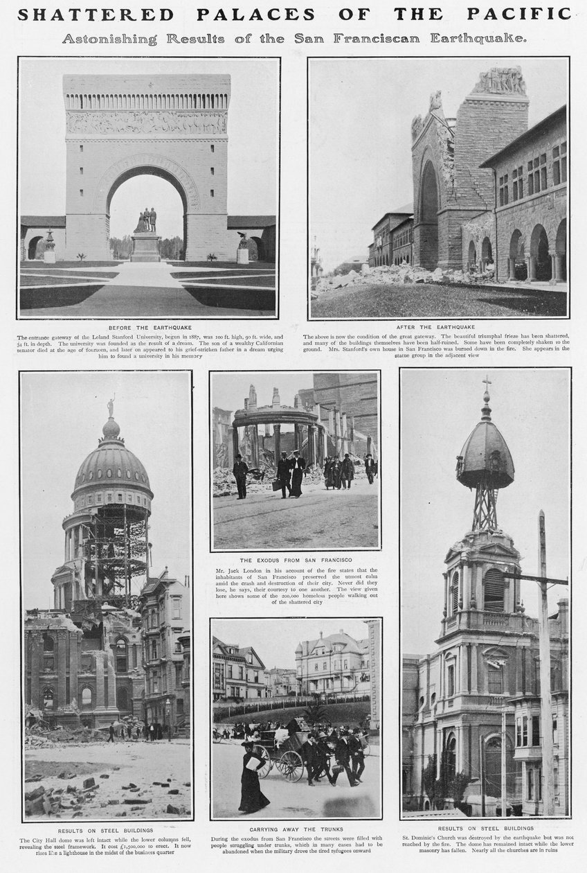 Shattered Palaces of the Pacific: Efterdønningerne af 1906 San Francisco Earthquake, 1906 af American Photographer