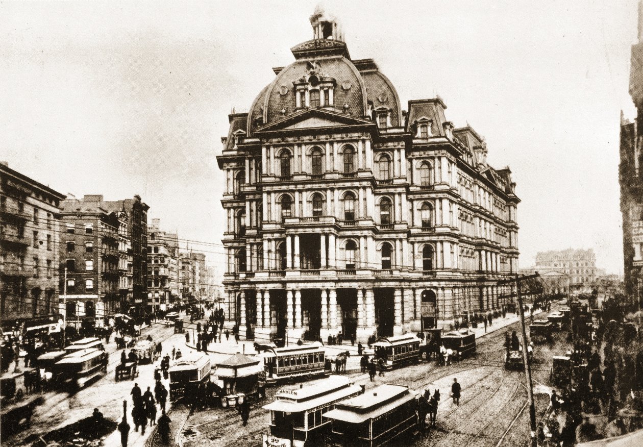 Det gamle postkontor, New York City, 1887 af American Photographer
