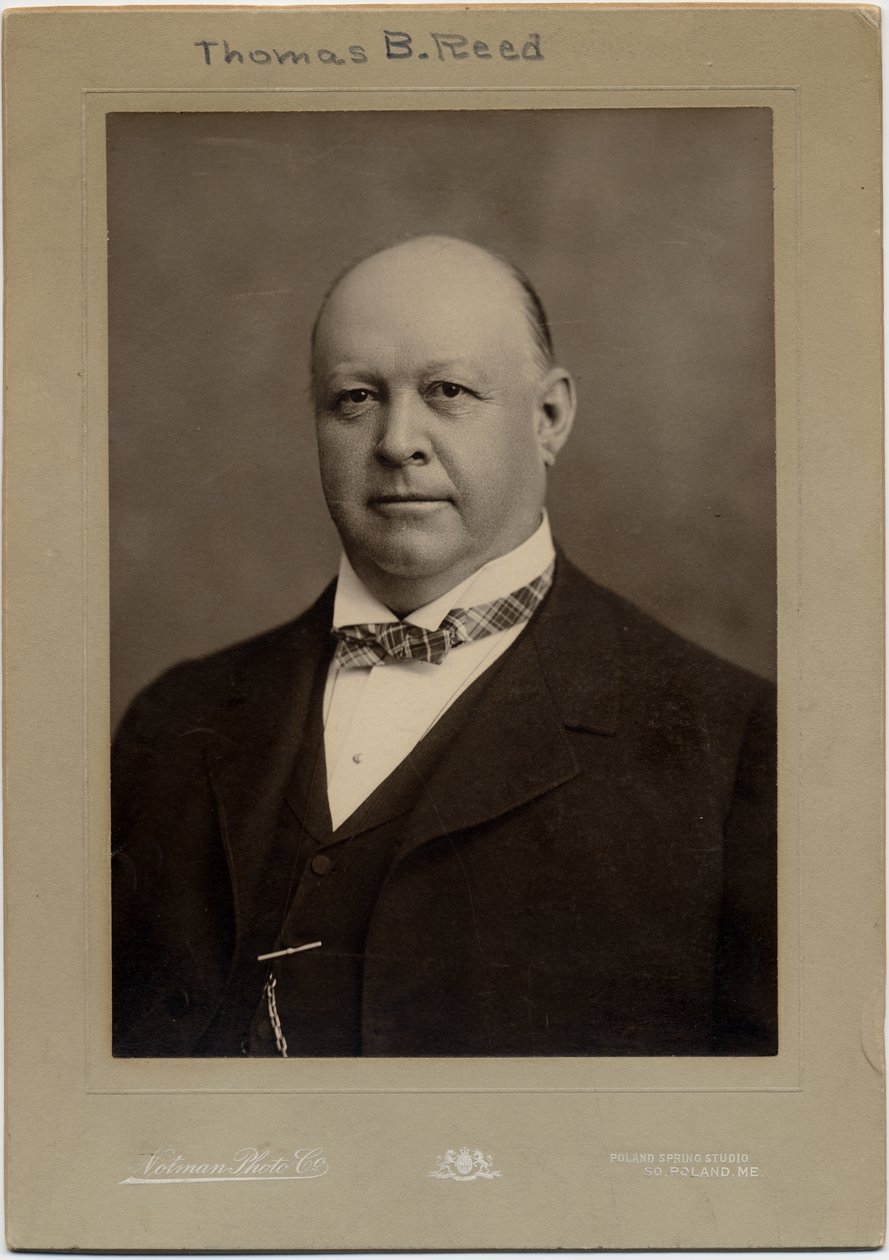 Thomas Brackett Reed (1839-1902), amerikansk politiker; foto af Notman Photography Co. (sølvbromidtryk) af American Photographer
