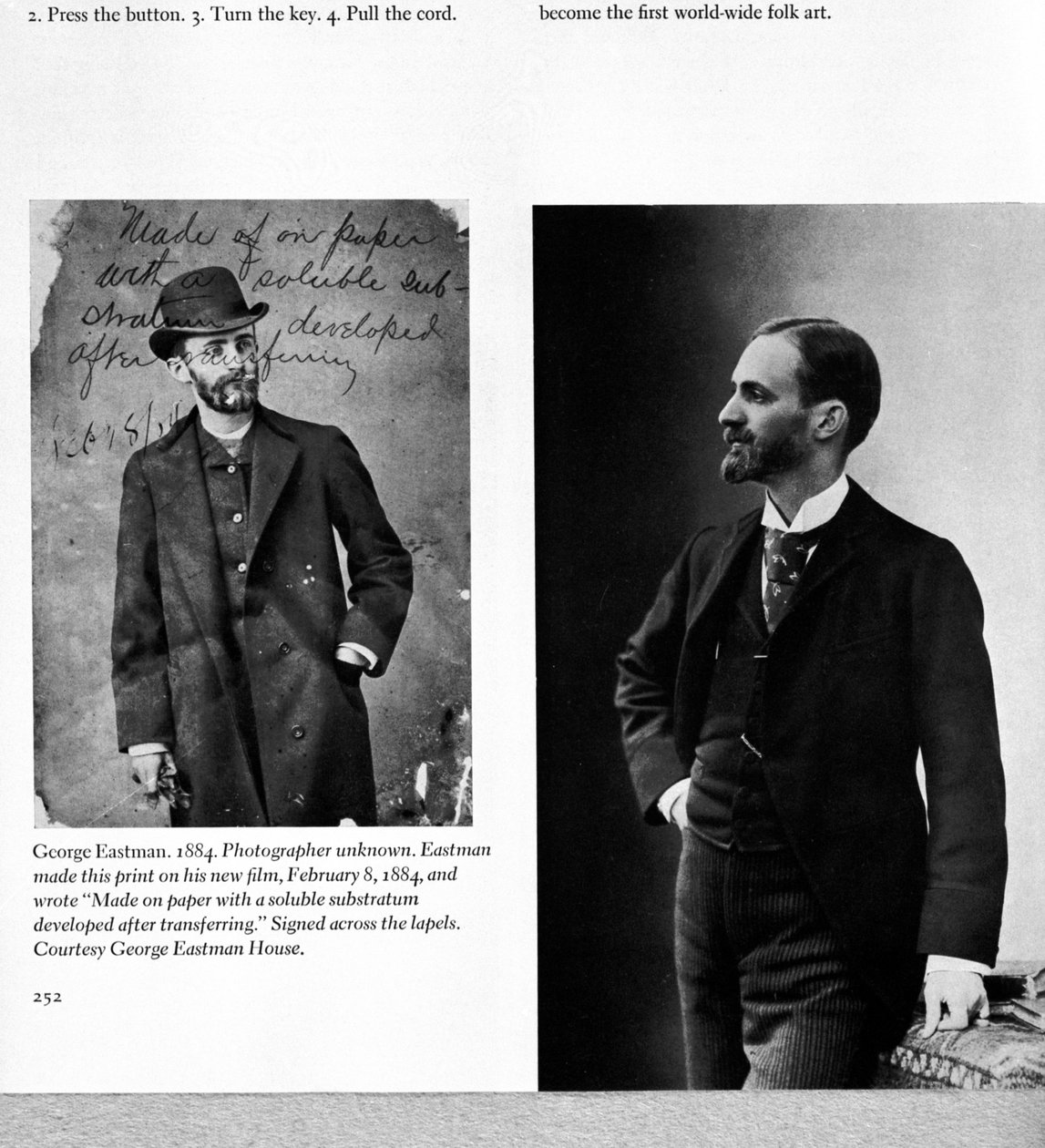 To portrætter af George Eastman (1854-1932) 1884 og 1890 af American Photographer