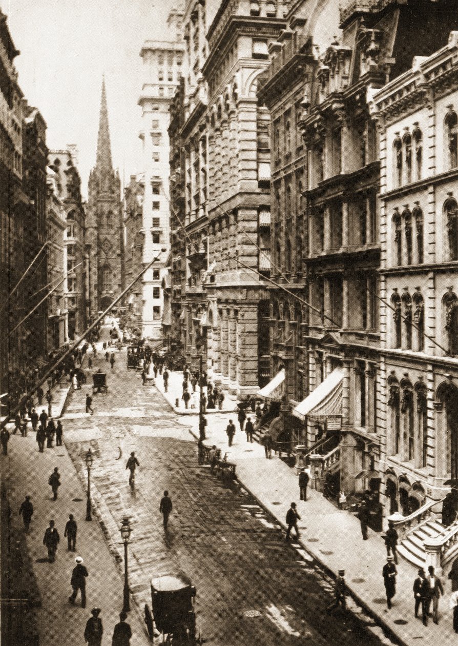 Wall Street, New York City, 1898 af American Photographer