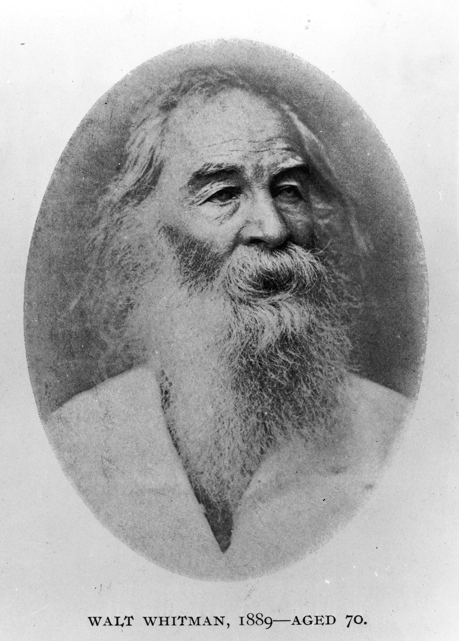 Walt Whitman, fotograferet i 1889 af American Photographer