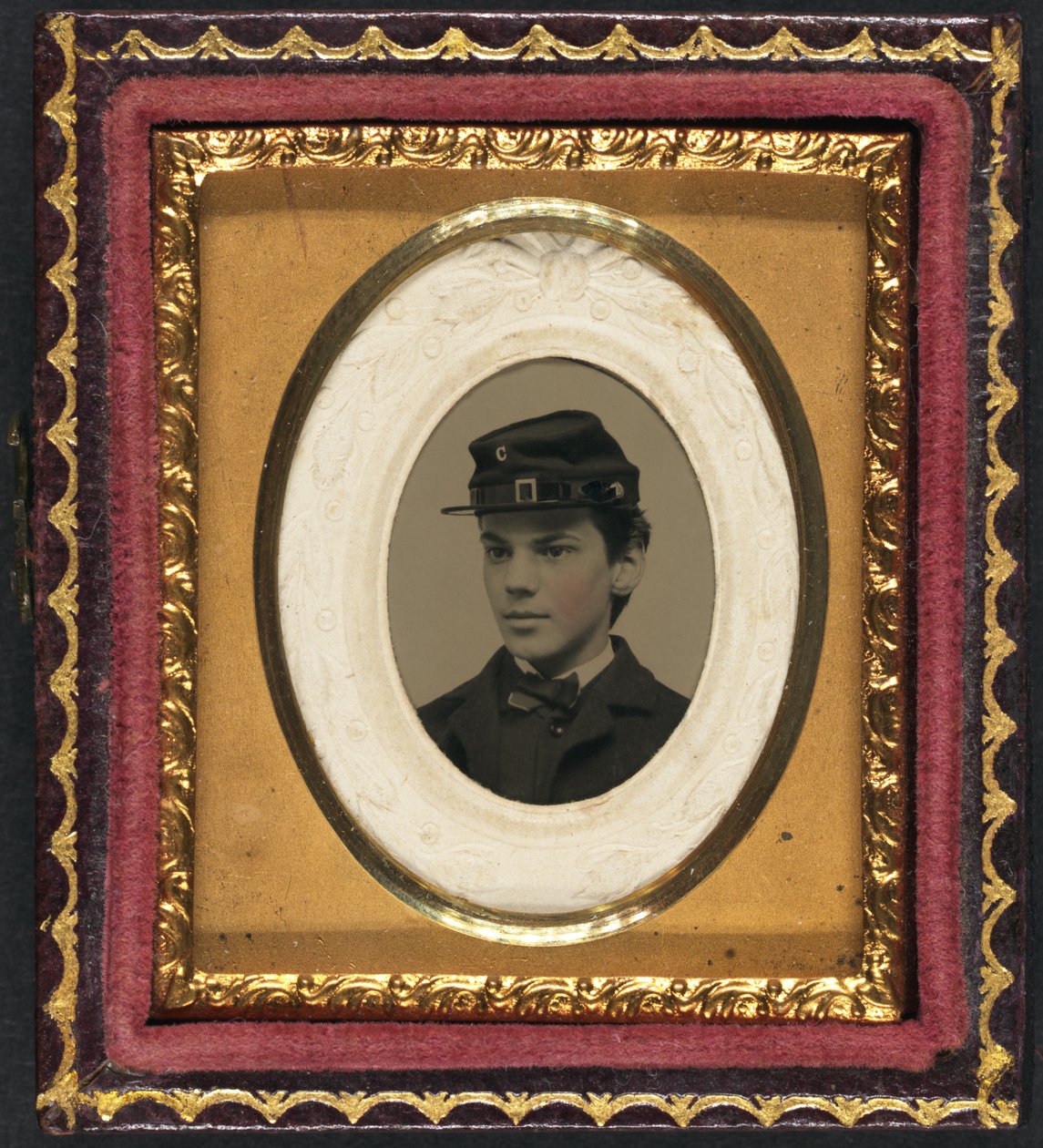 Ungdomlig unionssoldat iført kepi, ca. 1862 af American Photographer