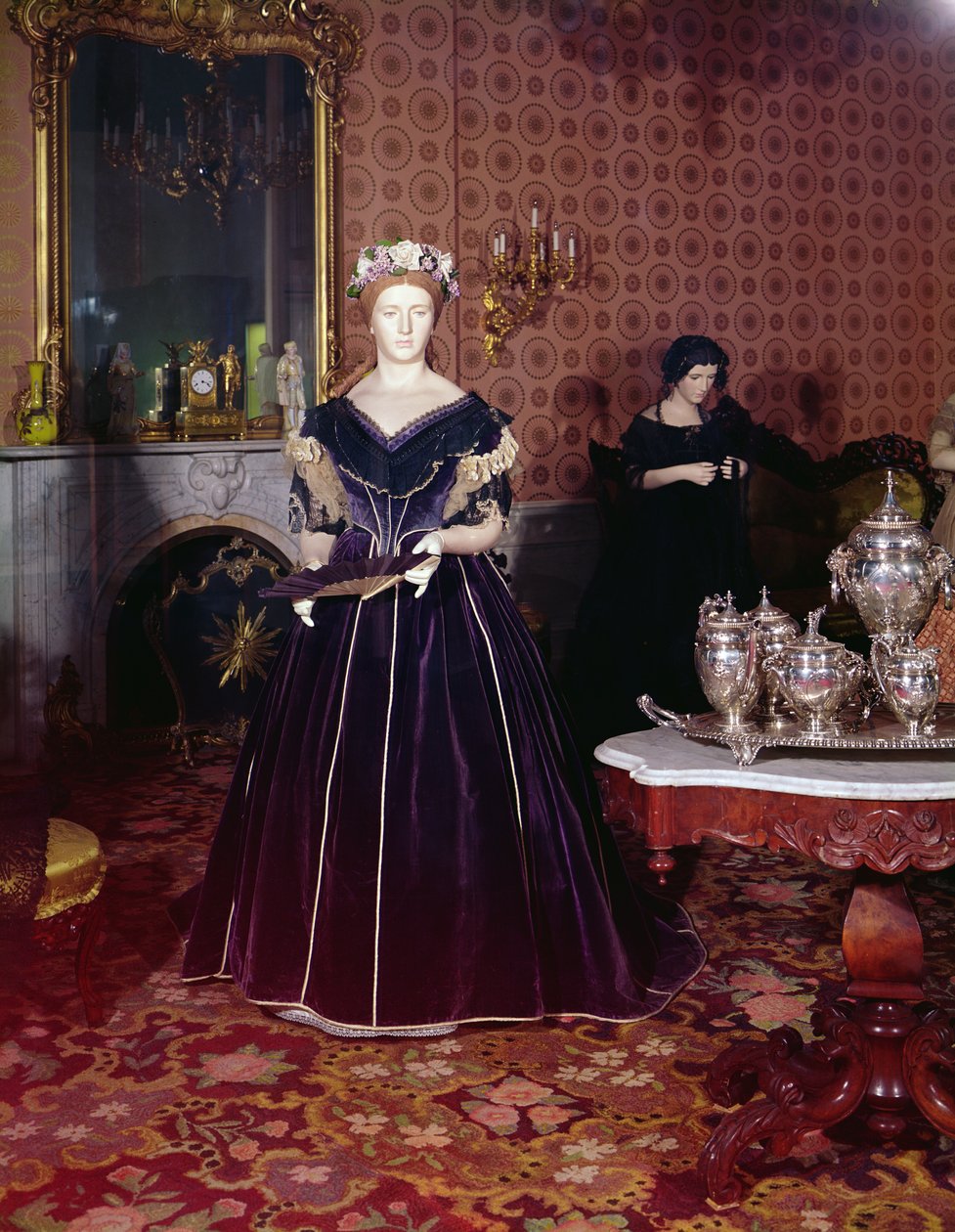 Balkjole af Mary Todd Lincoln (1818-82) af American School