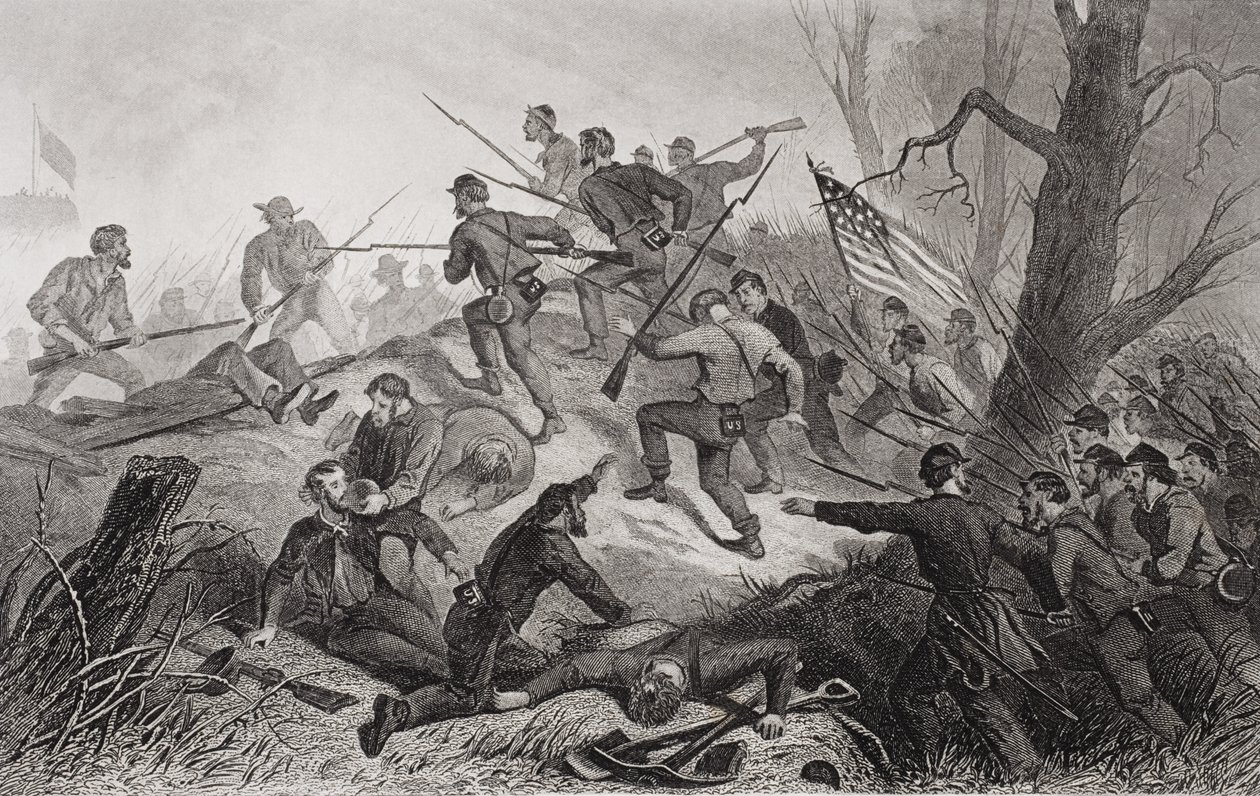 Angreb på Fort Donelson, Tennessee, 1862 af American School