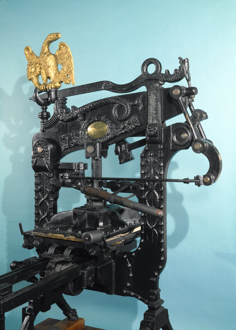 Columbia trykpresse, lavet af Clymer og Dixon, 1837 (jern) (se også 3200) af American School