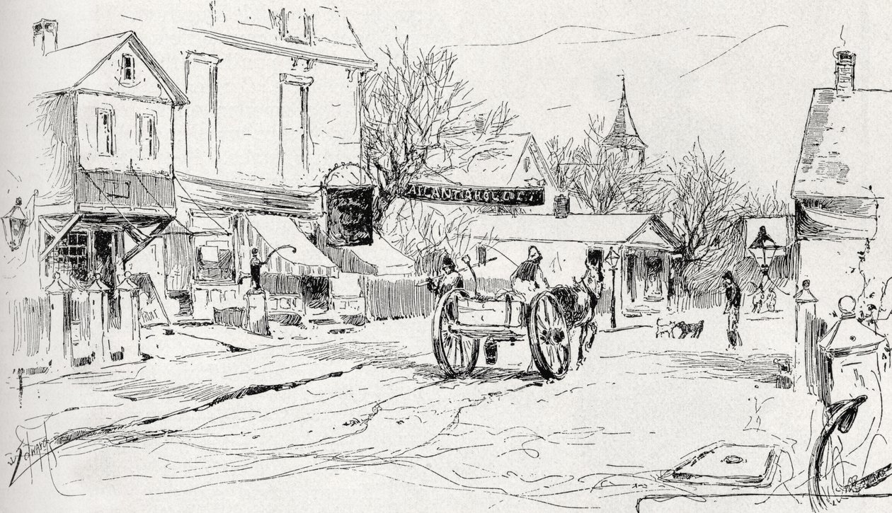 Commercial Street, Provincetown, Cape Cod, fra 